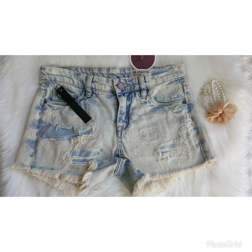 [ Blank NYC] The "Hiker" Denim Distressed Shorts